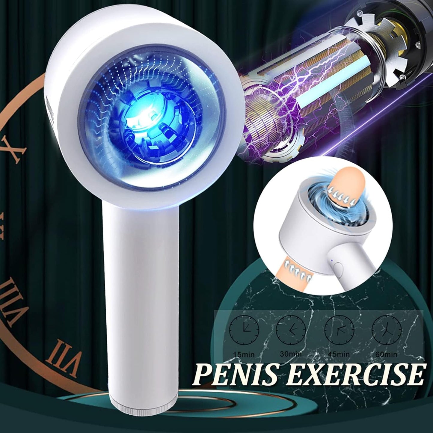 Hands Free Automatic Masturbator Blowjob Sex Machine with 6 Telescopic Frequencies