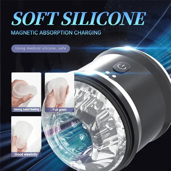 Open-ended Electric Penis Trainer Glans Stimulator Masturbator with 10 Vibration Modes