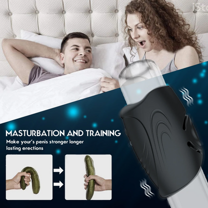 3 IN 1 Penis Trainer vibrator Glans Massager Masturbator with 10 Vibration Modes