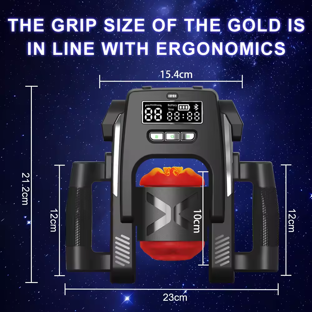 LCD Display Automatic Masturbator Sex Mahcine With 9 Push & Vibration Modes