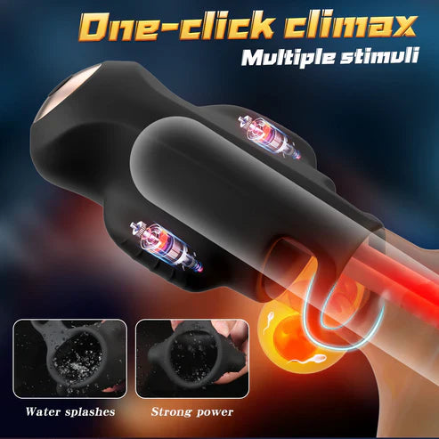 Electric Penis Trainer Vibrator Glans Stimulator Masturbator with 9 Vibration Modes