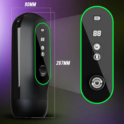 Automatic Masturbator Blowjob Machine with Sucking & High-Speed Thrusting & Vibrating & Heating