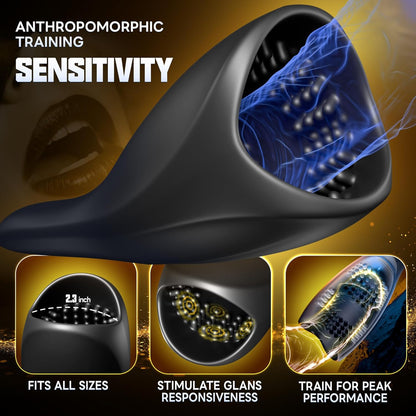 10 Exhilarating Vibrations Penis Trainer Extender Stroker Masturbator