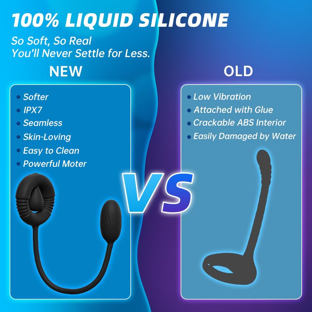 3 IN 1 Cock Ring Prostate Massager Anal Vibrator Butt Plug with  10 Vibrations Modes