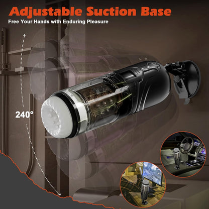 3 IN 1 Automatic Masturbator Sex Machine with 7 Thrusting & Rotating Vibrating Modes