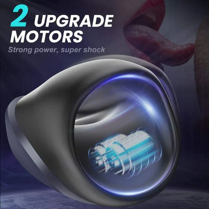 Automatic Penis Trainer Stroker Masturbator with 14 Vibration Modes & 2 Motors