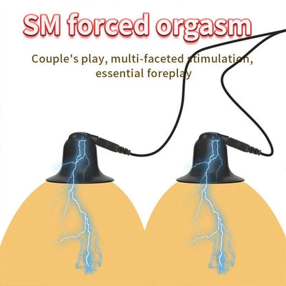 E-stim Nipple Sucker Clitoris Vibrator BDSM with 19 Electrical Stimulation Modes