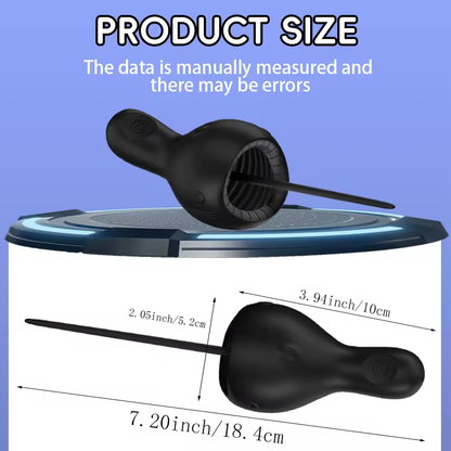 Penis Trainer Vibrator Sound Dilators Glans Stimulator with 10 Vibration Modes