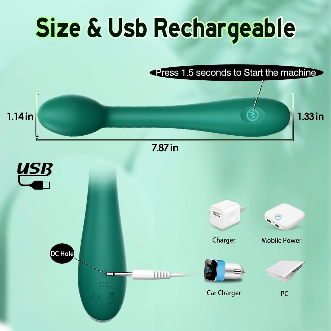 Vibromasseur stimulateur anal pour seins clitoridiens avec 12 modes de vibration puissants 