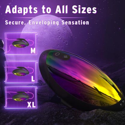 Hands Free Penis Vibrator Stroker Trainer Blowjob with 9 Tapping & Vibrating Modes
