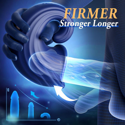 3 IN 1 Penis Trainer Glans Vibrator Masturbator with 7 Oral Sex Vibrations