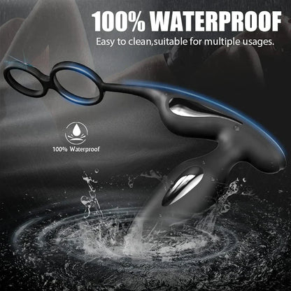 E-stim Anal Butt Vibrator Prostate Massager with 9 Vibration & 5 Elektro Shock Modes
