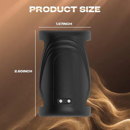 Electric Penis Trainer Vibrator Cock Ring Masturbator with 9 Vibration Modes