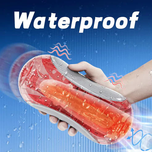 Automatic Penis Trainer Vibrator Pocket Pussy with 9 Thrusting & 9 Rotating Modes