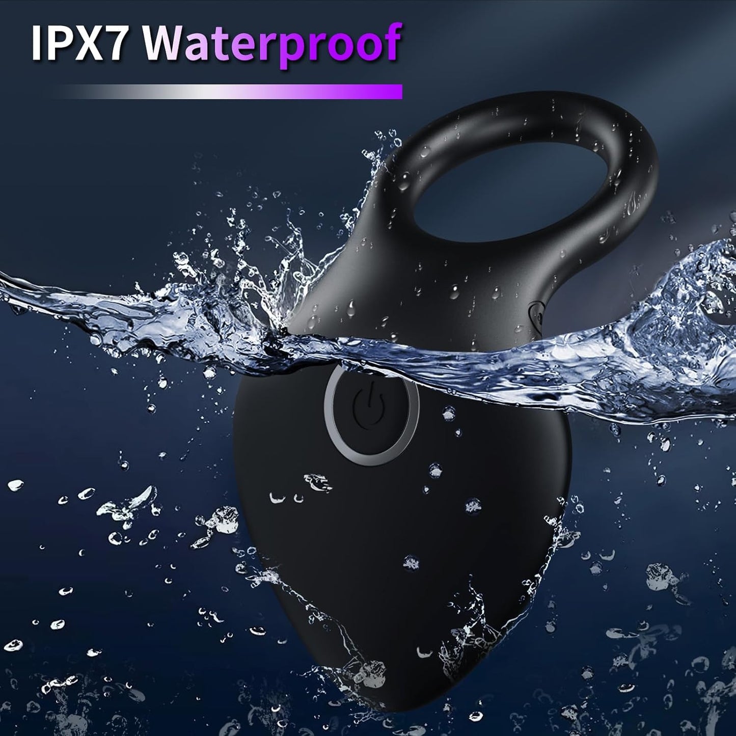 Smart Cock Ring Penis Trainer Stimulator with 10 Intense Vibration Modes