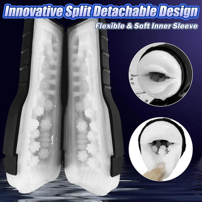 Electric Masturbator Stroker Blowjob Sex Machine with 6 Vibration Modes