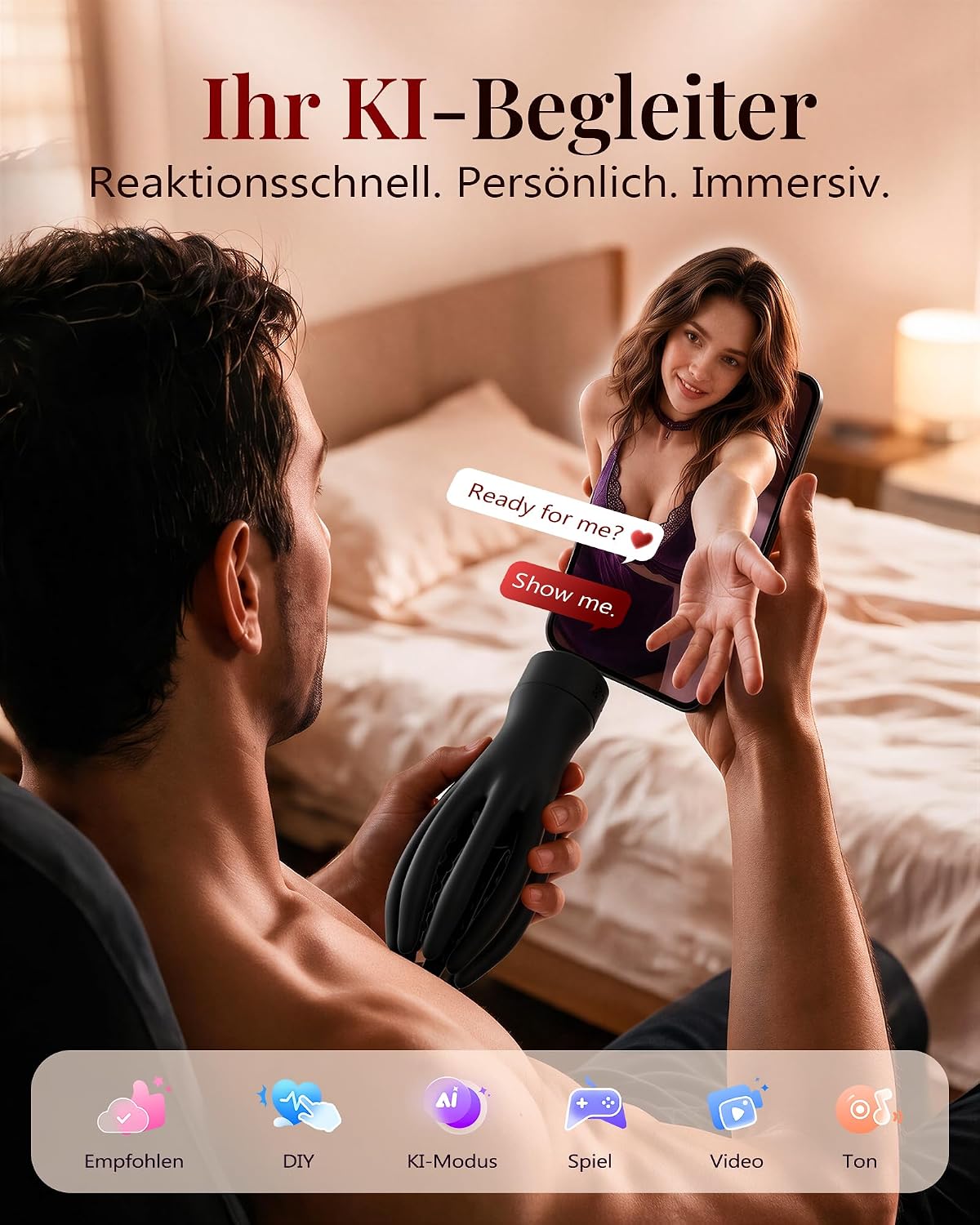 2 IN 1 Penis Trainer Vibrator Set Detachable Anal Plug with 10 Vibration Modes