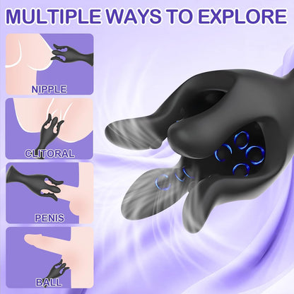 360° Wraping Penis Vibrator Tentacle Stimulator with 10 Vibrating Modes
