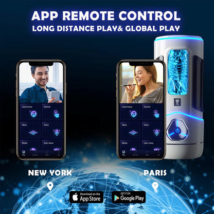 Automatic Masturbator Penis Trainer Vibrator Stroker with 10 Vibration Modes