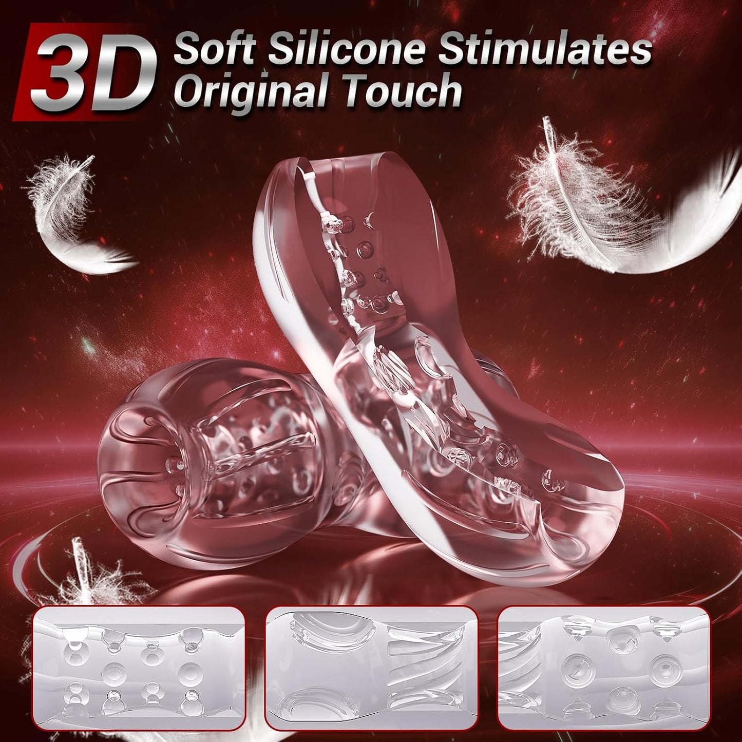 Open Ended Pocket Pussy Stroker Blowjob Penis Trainer Masturbator