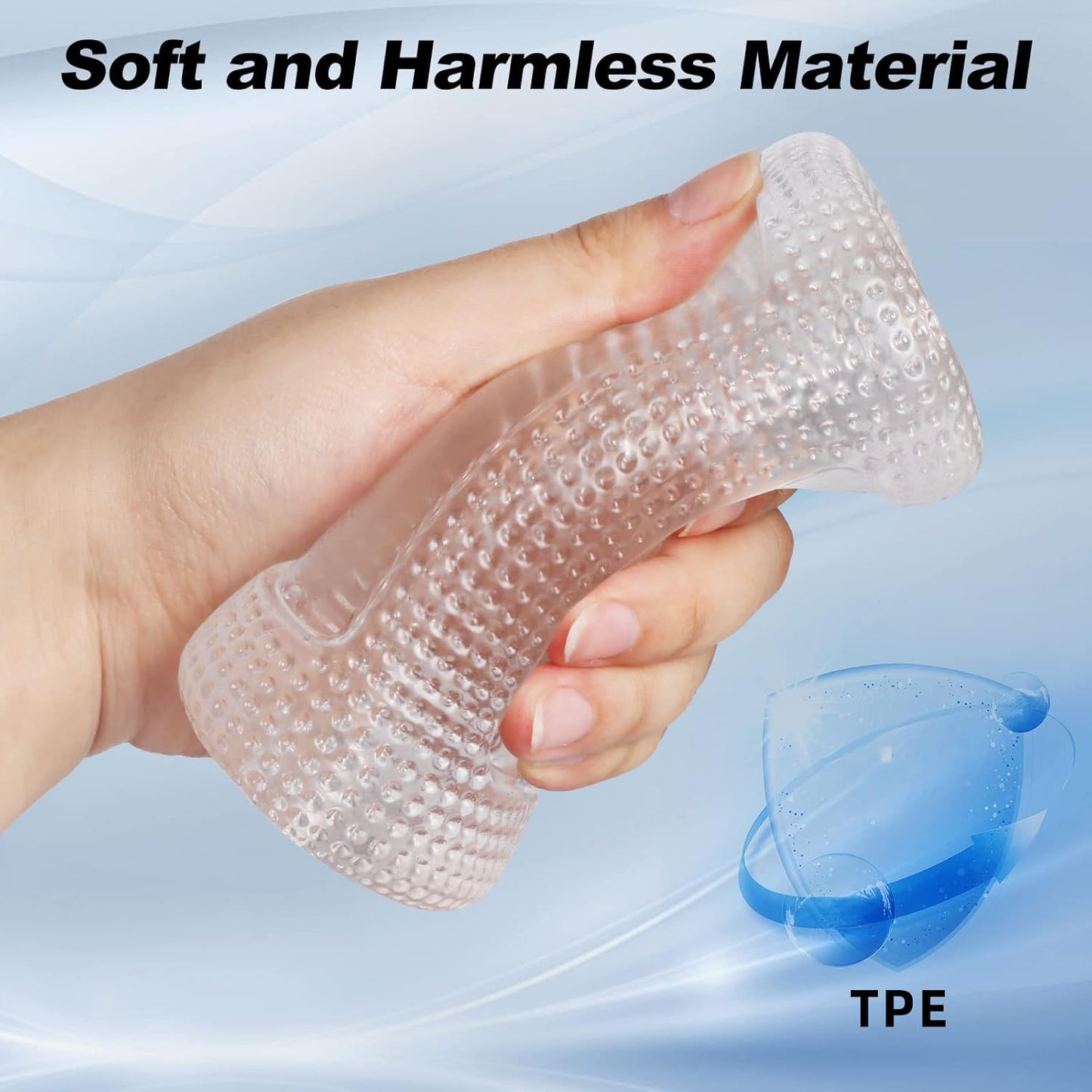 3D Transparent Pocket Pussy Portable Penis Trainer Male Masturbator