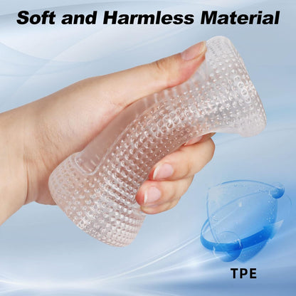 3D Transparent Pocket Pussy Portable Penis Trainer Male Masturbator
