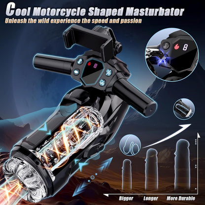 Automatic Masturbator Penis Pump Blowjob with 9 Thrusting/Sucking/Vibrating Heating