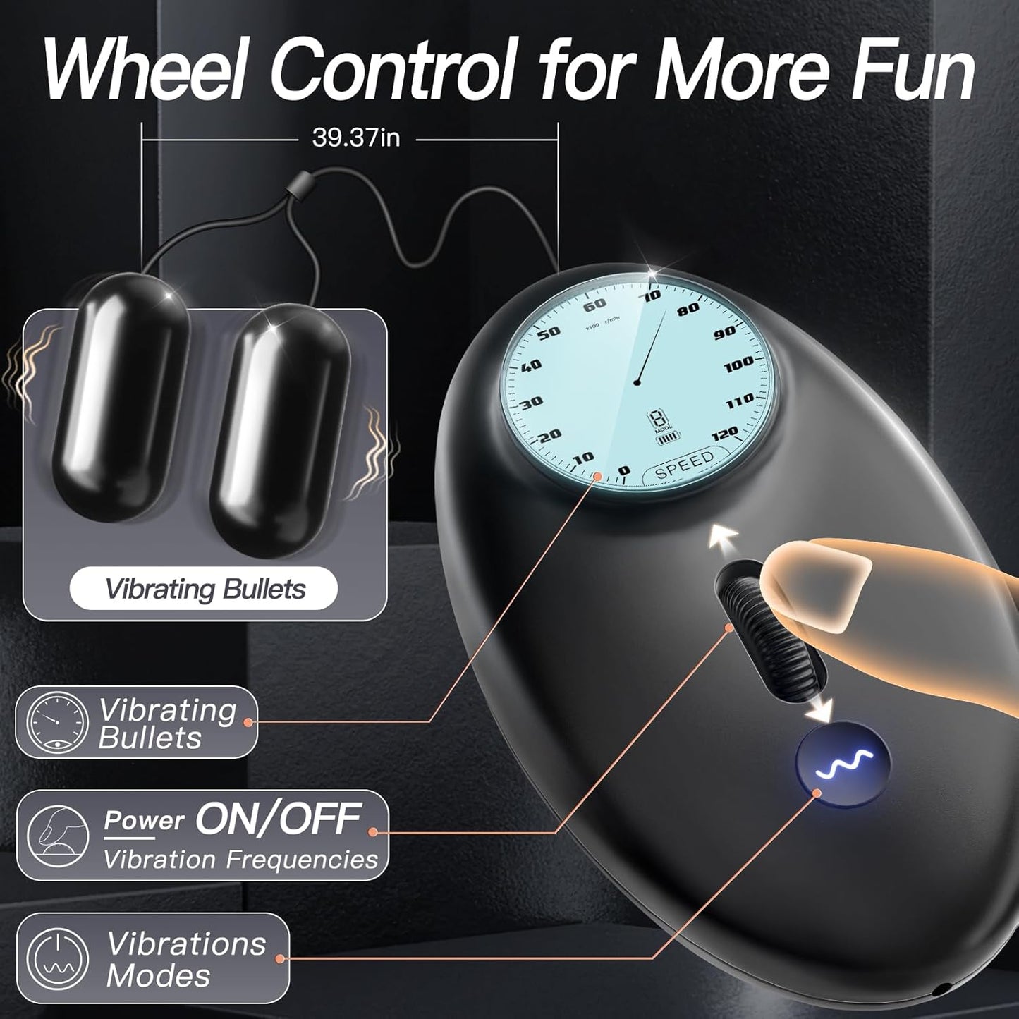 6 IN 1 Penis Trainer Pocket Pussy Masturbator with 8 Vibrating & 12 Frequencies Modes