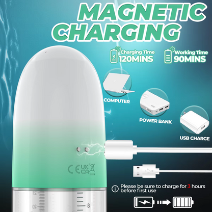 LCD Display Electric Vacuum Penis Pump with 4 Pressure & 9 Suction Modes