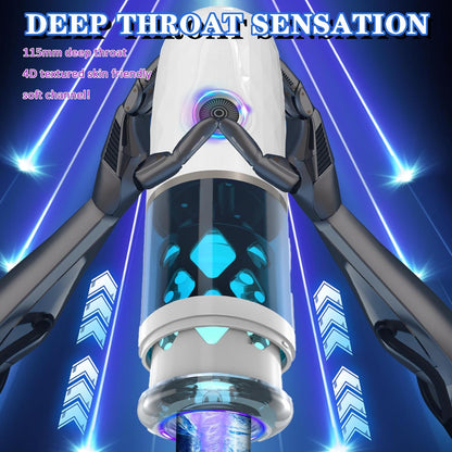 360°Rotation & Telescopic Automatic Masturbator with 7 Thrusting & 3 Speed Modes