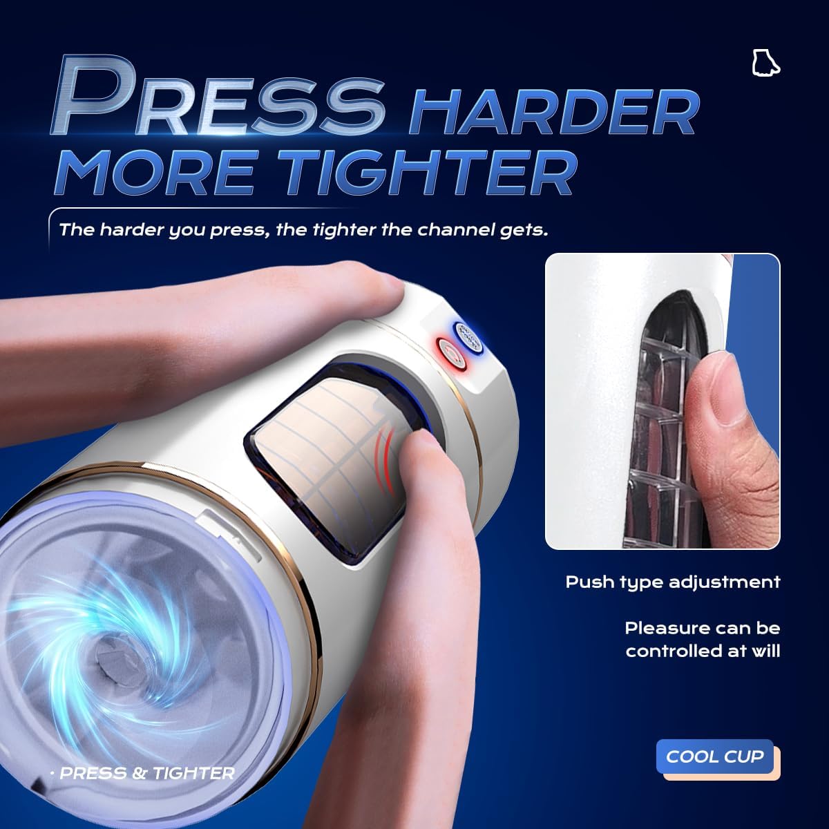 Hands Free Automatic Masturbator Blowjob Machine with 10 Sucking & Vibrating Modes