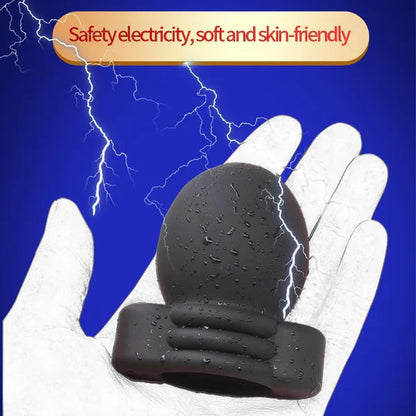 Electric Power Host Glans Ring Ball Stretcher Testicle E-Stim Kit