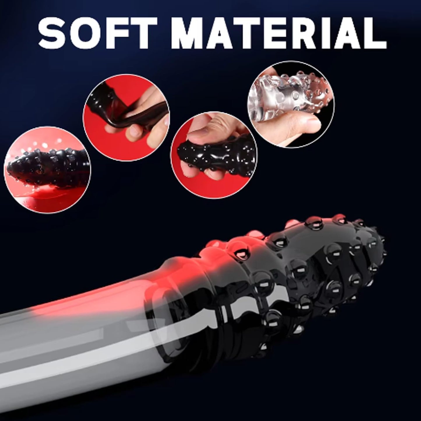 3D Particles Reusable Penis Sleeve Extender