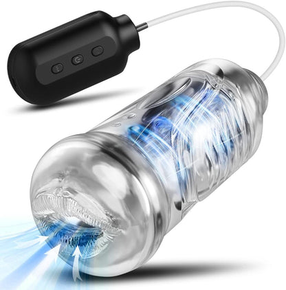 5D Realistic Electric Pumps Masturbator with 10 Vibration & Vacuum Suction Modes