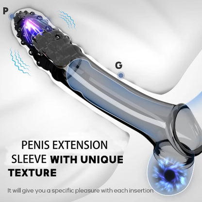 3D Particles Reusable Penis Sleeve Extender