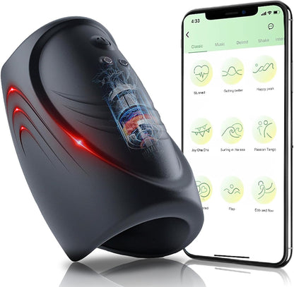 3 IN 1 Penis Trainer vibrator Glans Massager Masturbator with 9 Vibration Modes