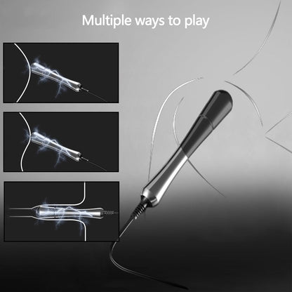 Metal Electric Shock Butt Plug Anal Toy with 9 Modes & 15 Levels of Intensity