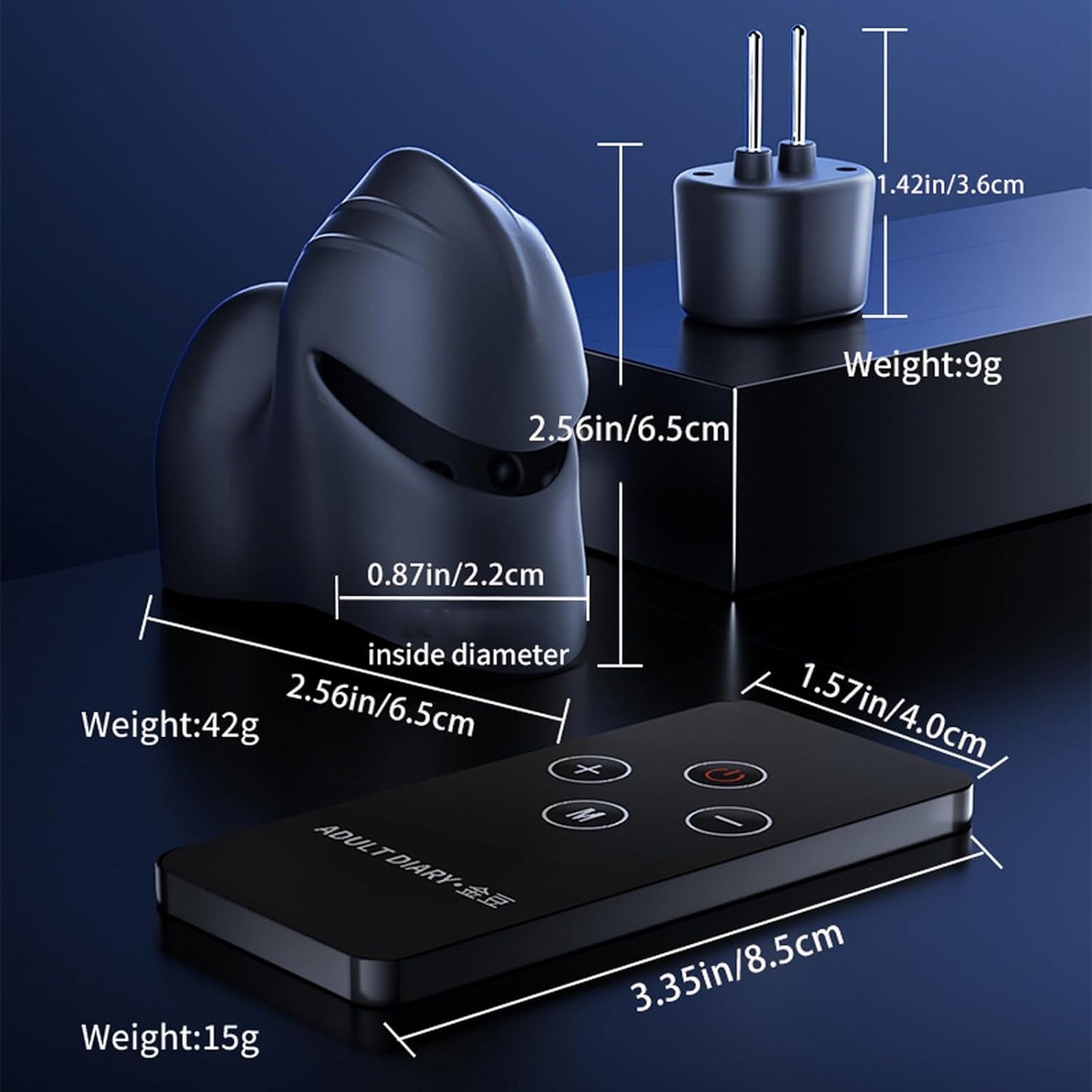 E-stim Penis Trainer Vibrator Masturbator with 12 Electric shock Modes & 20 Intensities