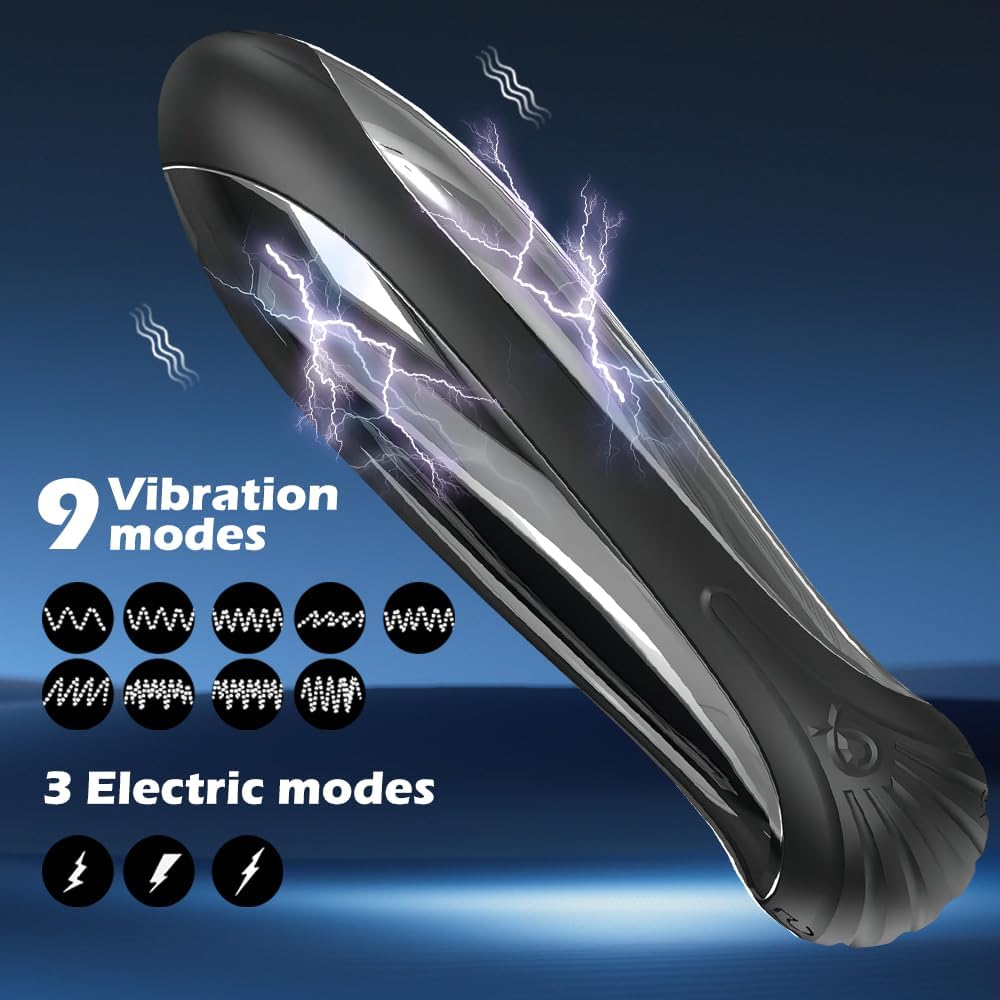 Electric Shock  Plug Vibrator Prostate Massager Dildo Bullet Vibrator