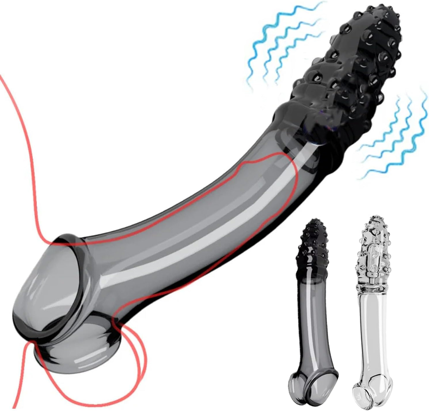 3D Particles Reusable Penis Sleeve Extender