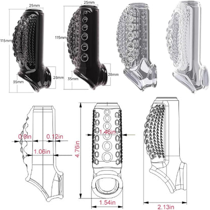 Reusable Penis Sleeve Extender Sex Toys