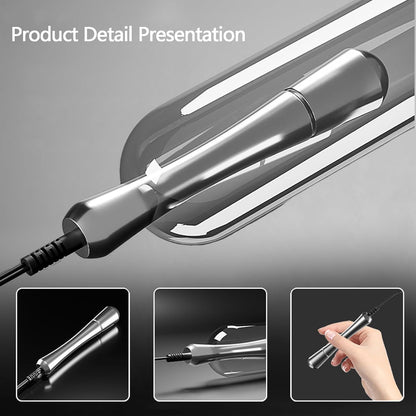 Metal Electric Shock Butt Plug Anal Toy with 9 Modes & 15 Levels of Intensity