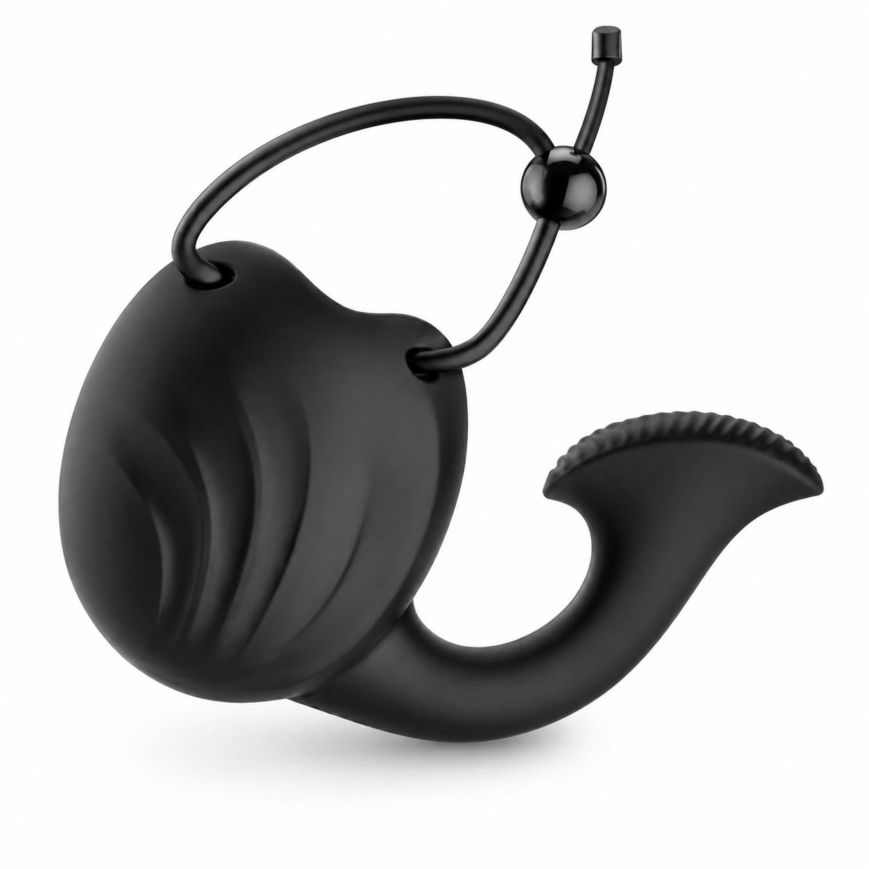 Glans Trainer Cock Rings Testicle Stimulator Masturbator with 10 Vibrations