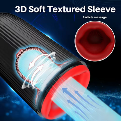 3 IN 1 Automatic Masturbator Penis Trainer with 10 Vibrating & 3 Rotating Modes