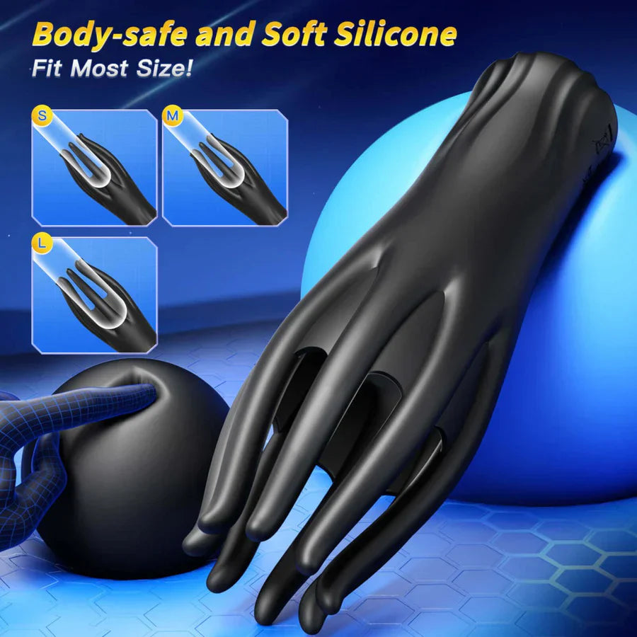360° All Around Penis Trainer Glans Vibrator  Masturbator with 10 Vibrations