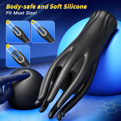 360° All Around Penis Trainer Glans Vibrator  Masturbator with 10 Vibrations