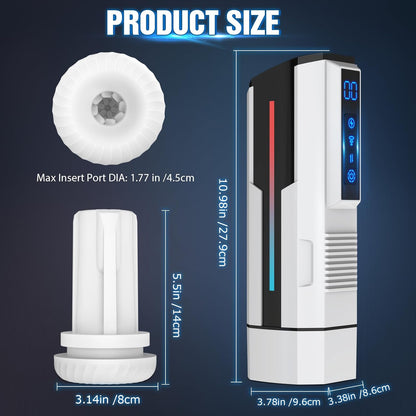 Automatic Masturbator Blowjob Machine with 7 Vibrating & 5 Sucking & Thrusting Modes