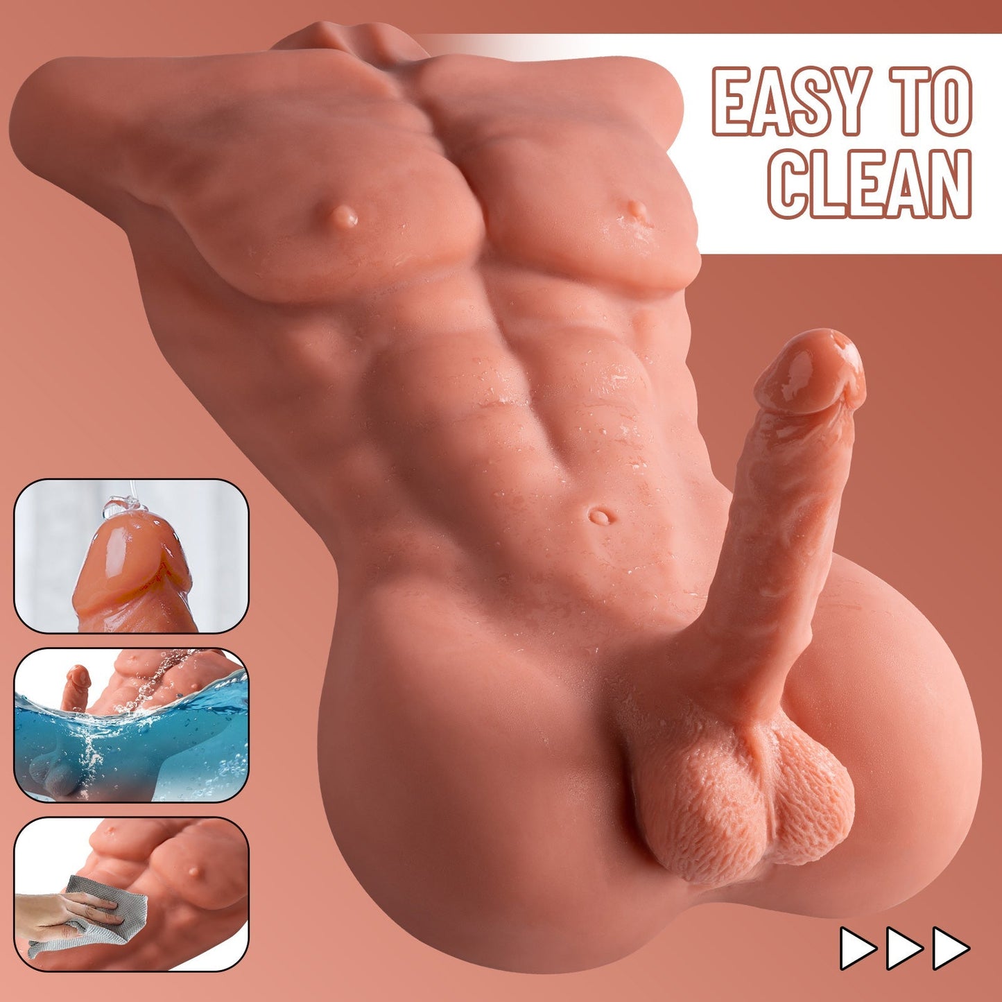 Daniel - 20LB Male Sex Doll Torso with 16cm Penis