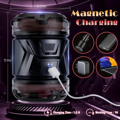 Open-Ended Realistic Penis Trainer Vibrator Stroker Blowjob with 10 Vibration Modes