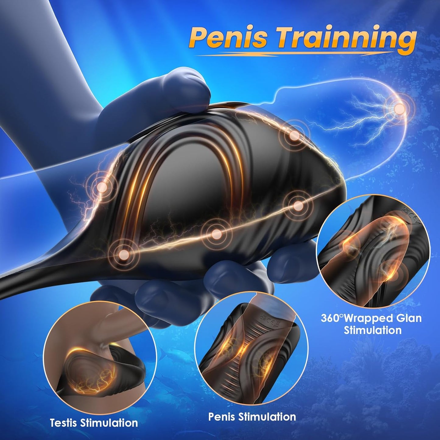 Prostate Massager Anal Plug penis Trainer Stimulator with 9+9 Vibration Modes